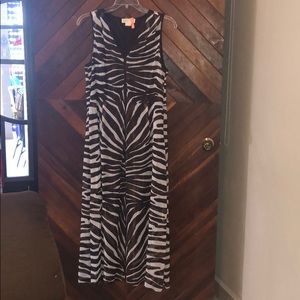 Elegant earth color maxi designer dress